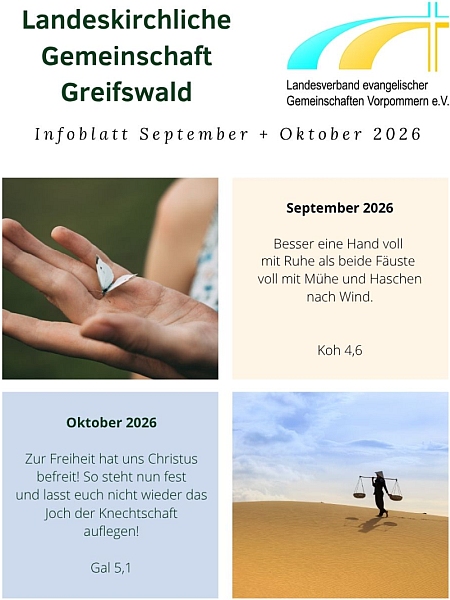 Infoblatt September - Oktober 2026